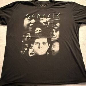 Vtg Style Genesis The Lamb Lies Down On Broadway Tee Black Peter Gabriel era 2xl